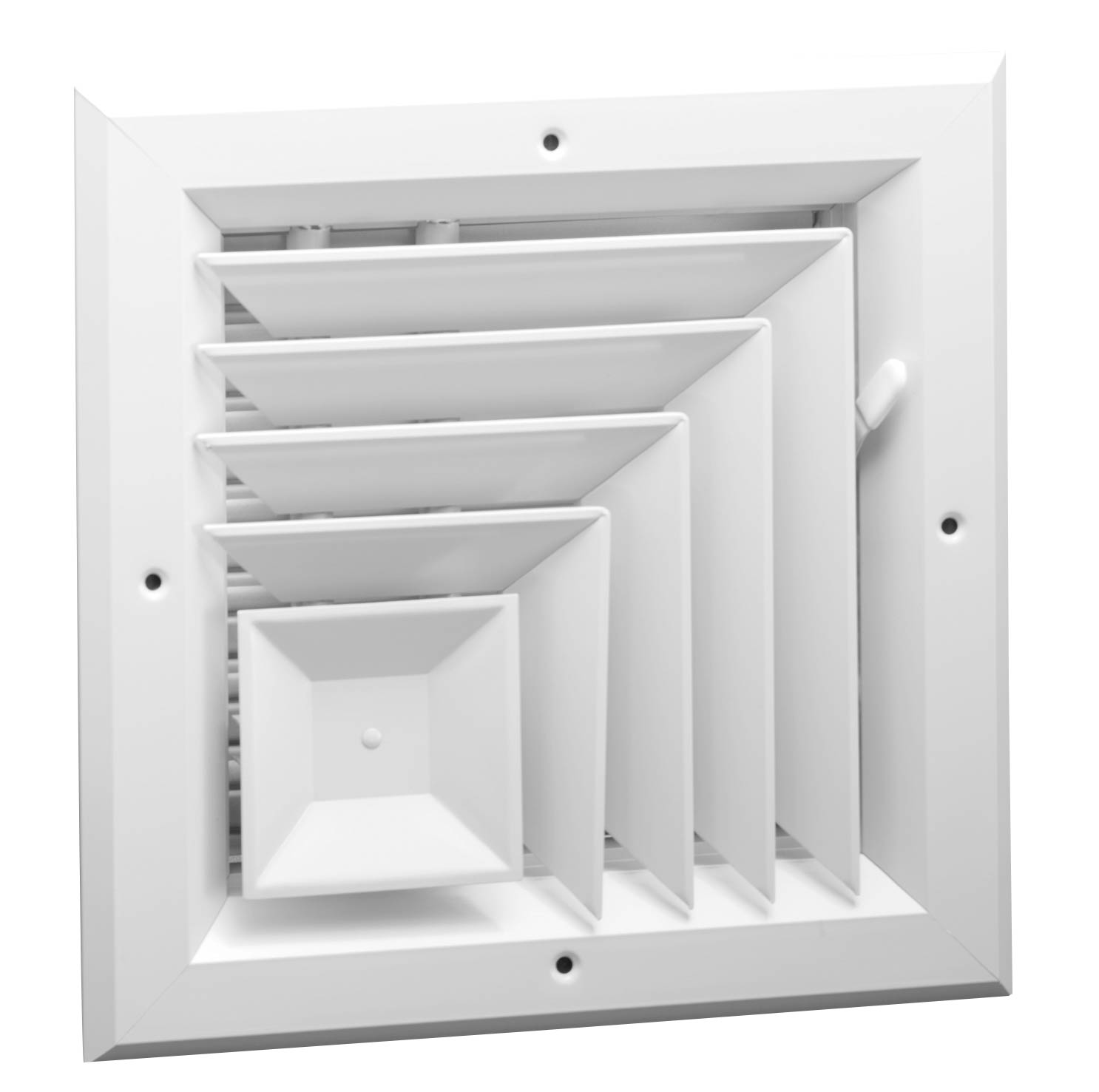 A1005 Series Two Way Corner, Square Ceiling Diffuser